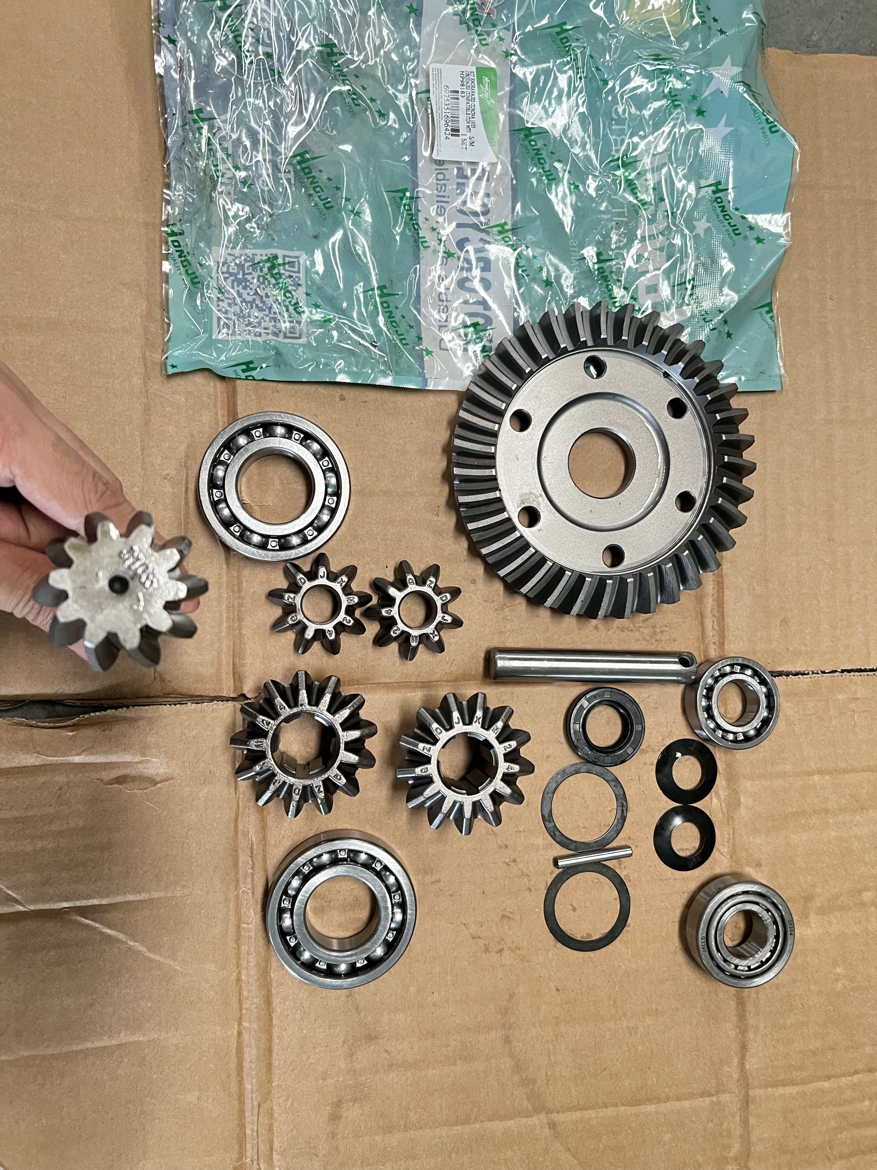 KIT ENGRANAJES CORONA 10/35 C/RODAJES MTF