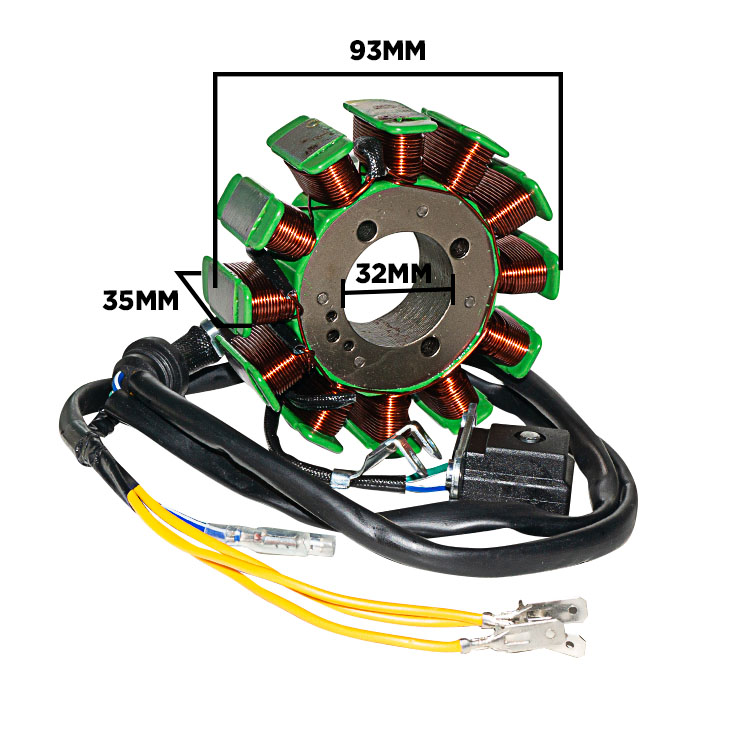 ALTERNADOR CARGUERO 12P-3H (D:93MM-H:32MM-A:35MM) TRIFASICO 