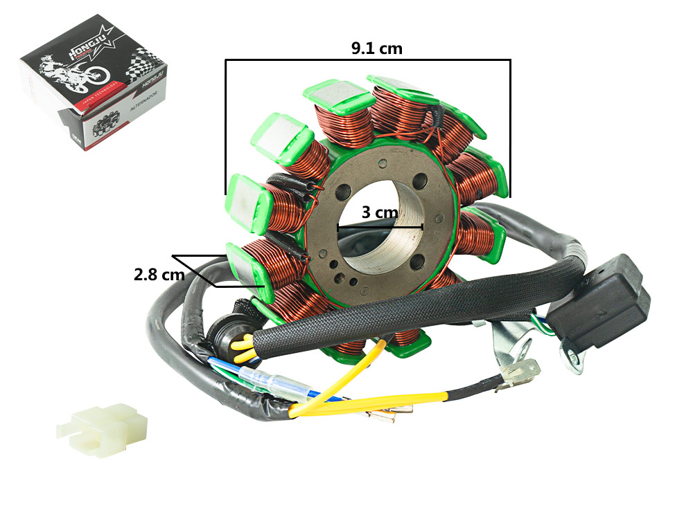 ALTERNADOR CARGUERO 12P-3H (D:93MM-H:32MM-A:35MM) TRIFASICO 