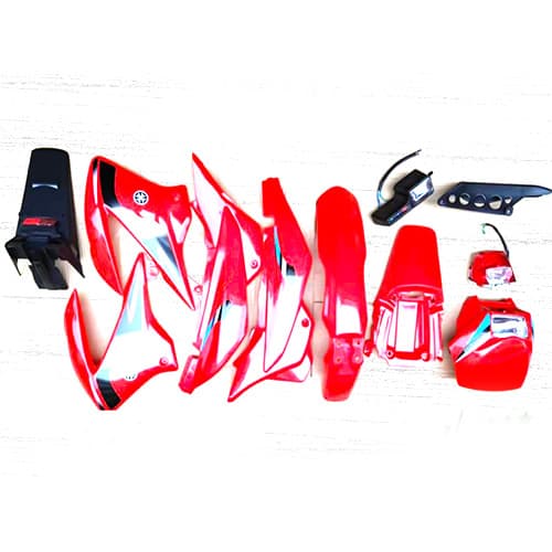 KIT PLASTICO C/FAROS BROSS ROJO