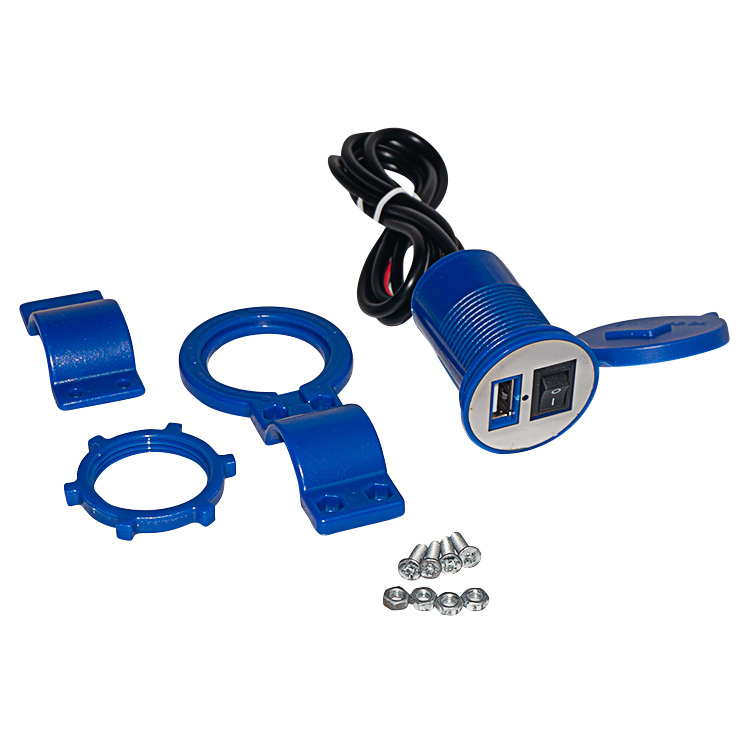 CARGADOR CELULAR AZUL 12V UNIVERSAL