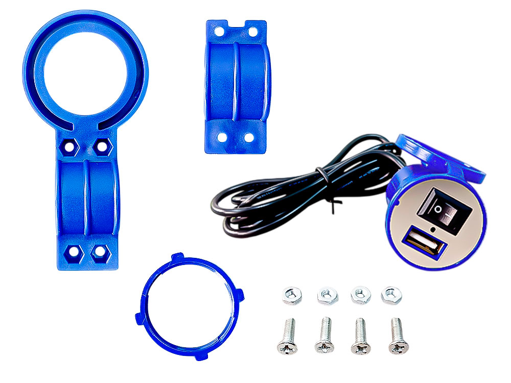 CARGADOR CELULAR AZUL 12V UNIVERSAL