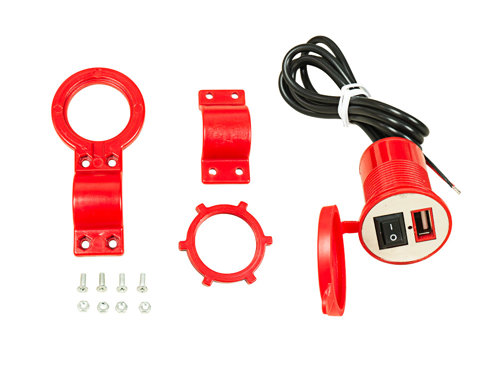 CARGADOR CELULAR ROJO 12V UNIVERSAL