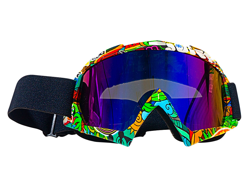 LENTES JASPEADO MICA MULTICOLOR DE MOTO UNIVERSAL