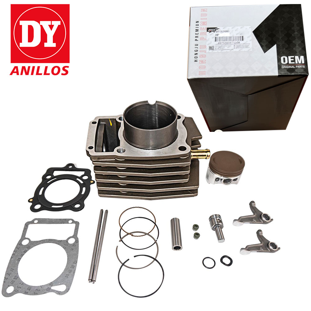 CILINDRO YX300  72MM (CERAMICO) C/ANILLO PVD C/ALETAS 6.5MM PIN 18 MM