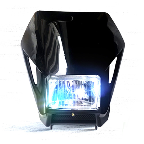 MASCARA C/FARO DELANT XR250 - NEGRO