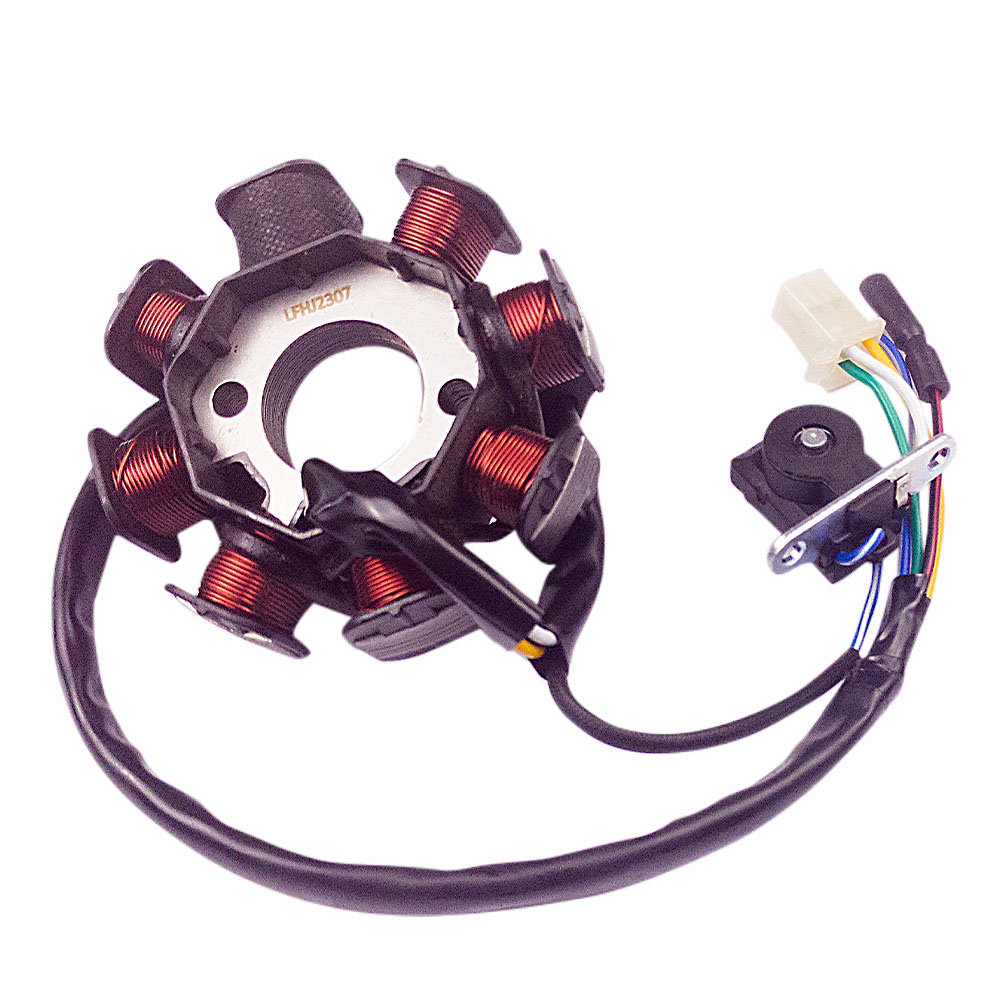 ALTERNADOR GY6-125/150 -8P- 2H (88MM ALT.31MM) 5 CABLES 