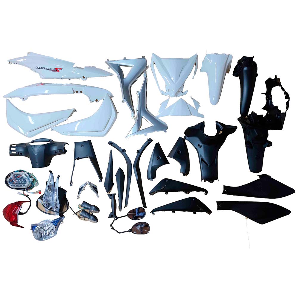 KIT DE PLASTICO BLANCO C/T. (36PZA) WAVE 110S