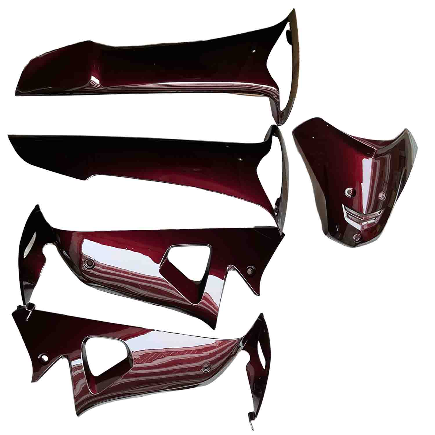 MANDIL GUINDA STEEL 5PZAS WAVE