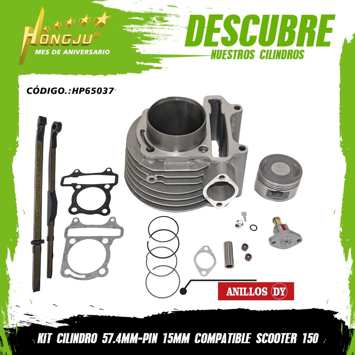 CILINDRO SCOOTER 150 57.4MM-PIN 15MM