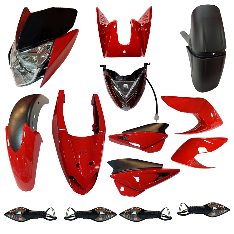 KIT PLASTICOS  ROJO PULSAR135