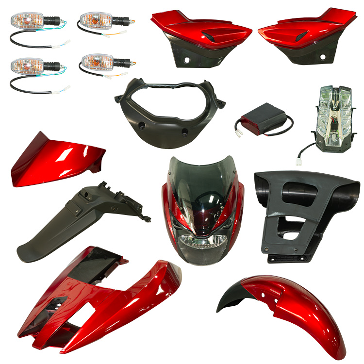 KIT PLASTICOS ROJO PULSAR180