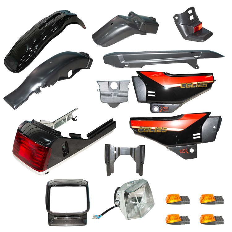 KIT DE PLASTICOS NEGRO CGL125