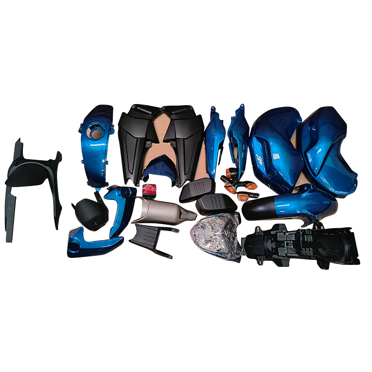 KIT DE PLASTICOS FZ16 CON FAROS AZUL PARA MOTO