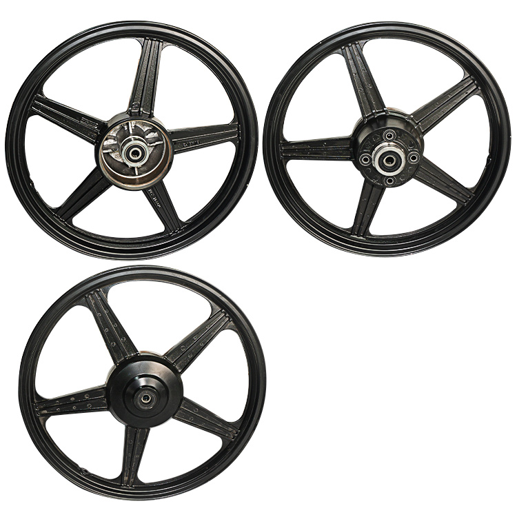 JUEGO DE AROS BUJES DE JEBE NEGRO