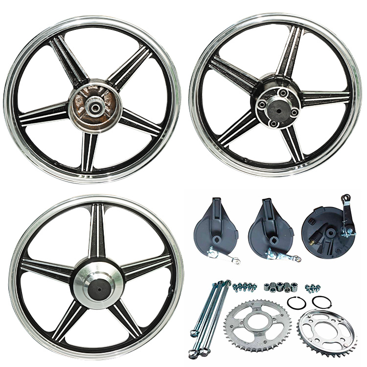 KIT DE AROS BUJES DE JEBE PLATA CON NEGRO (TOPE)