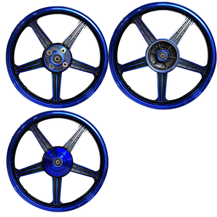 JUEGO DE AROS BUJES DE FIERRO AZUL