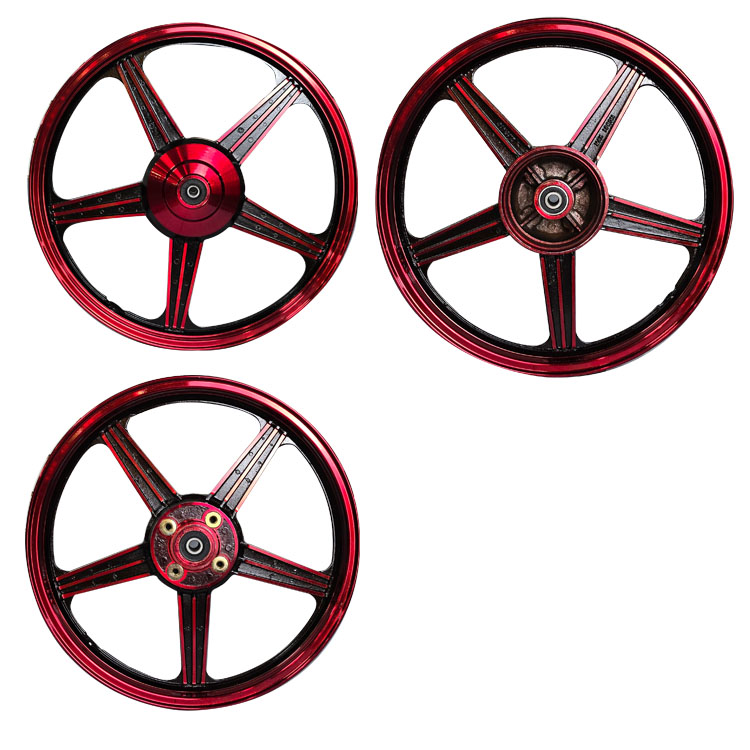 JUEGO DE AROS BUJES DE FIERRO ROJO
