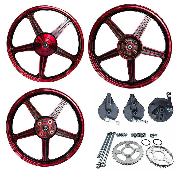 KIT DE AROS BUJES DE FIERRO ROJO (TOPE)