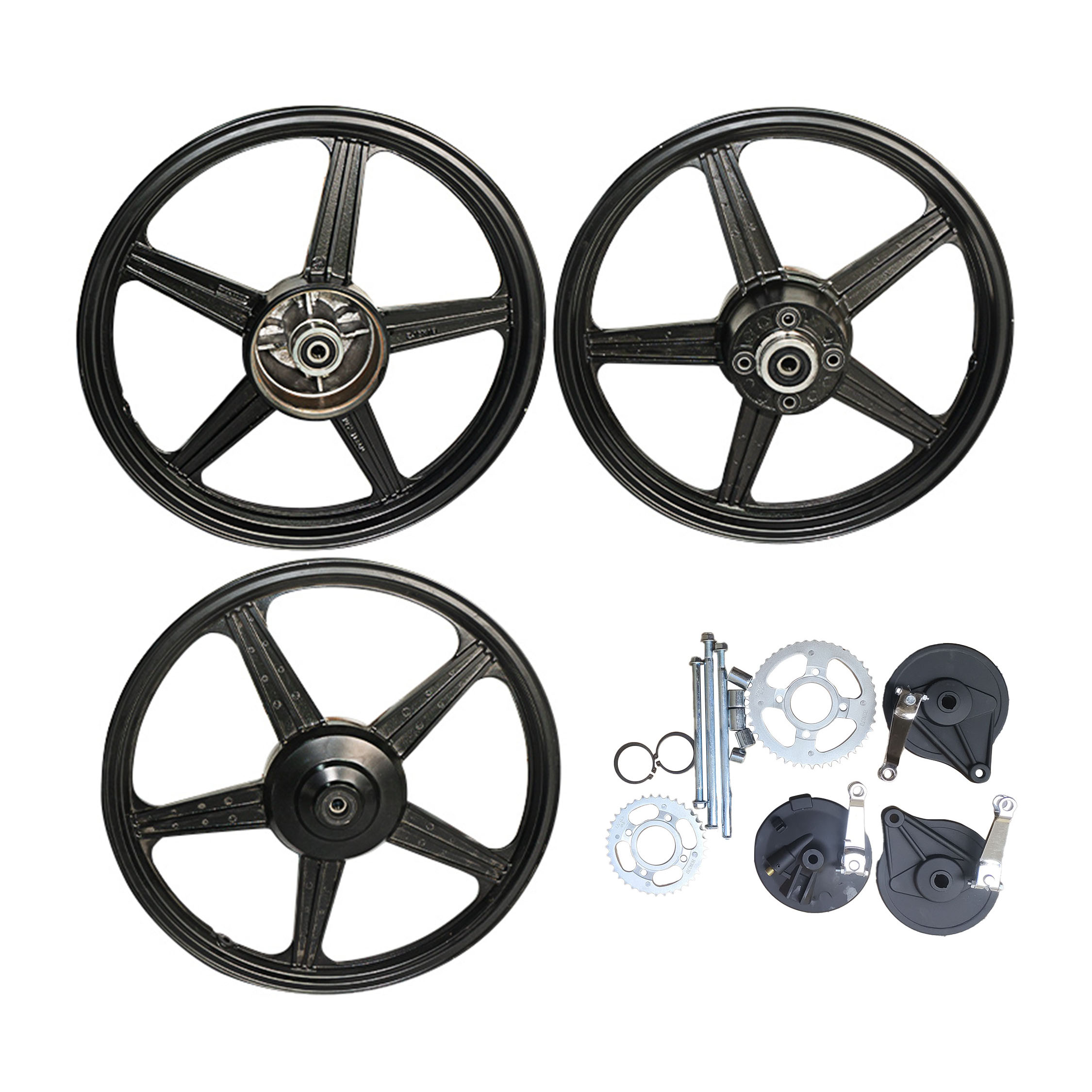 KIT DE AROS BUJES DE JEBE NEGRO (VARILLA)