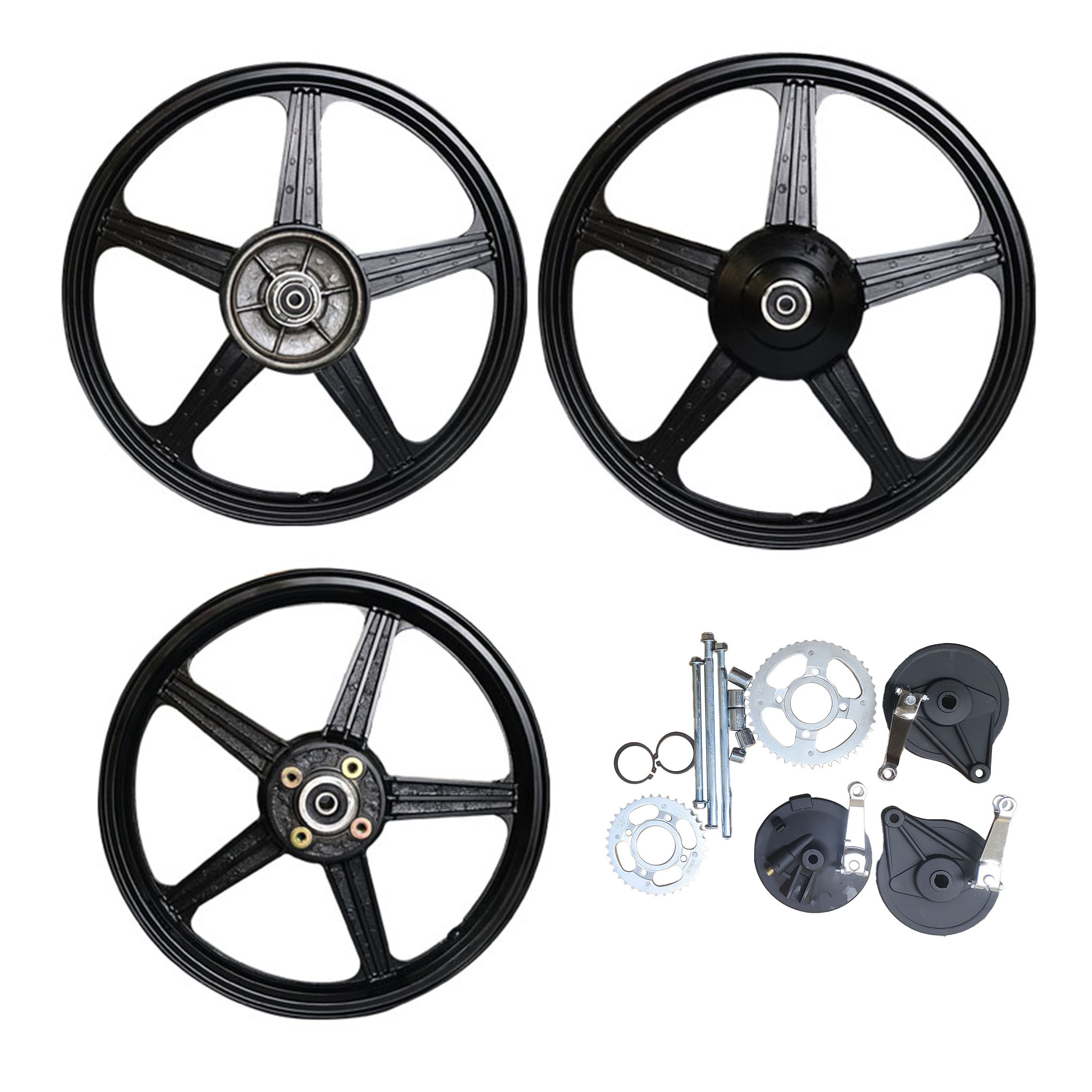 KIT DE AROS BUJES DE FIERRO NEGRO (VARILLA)