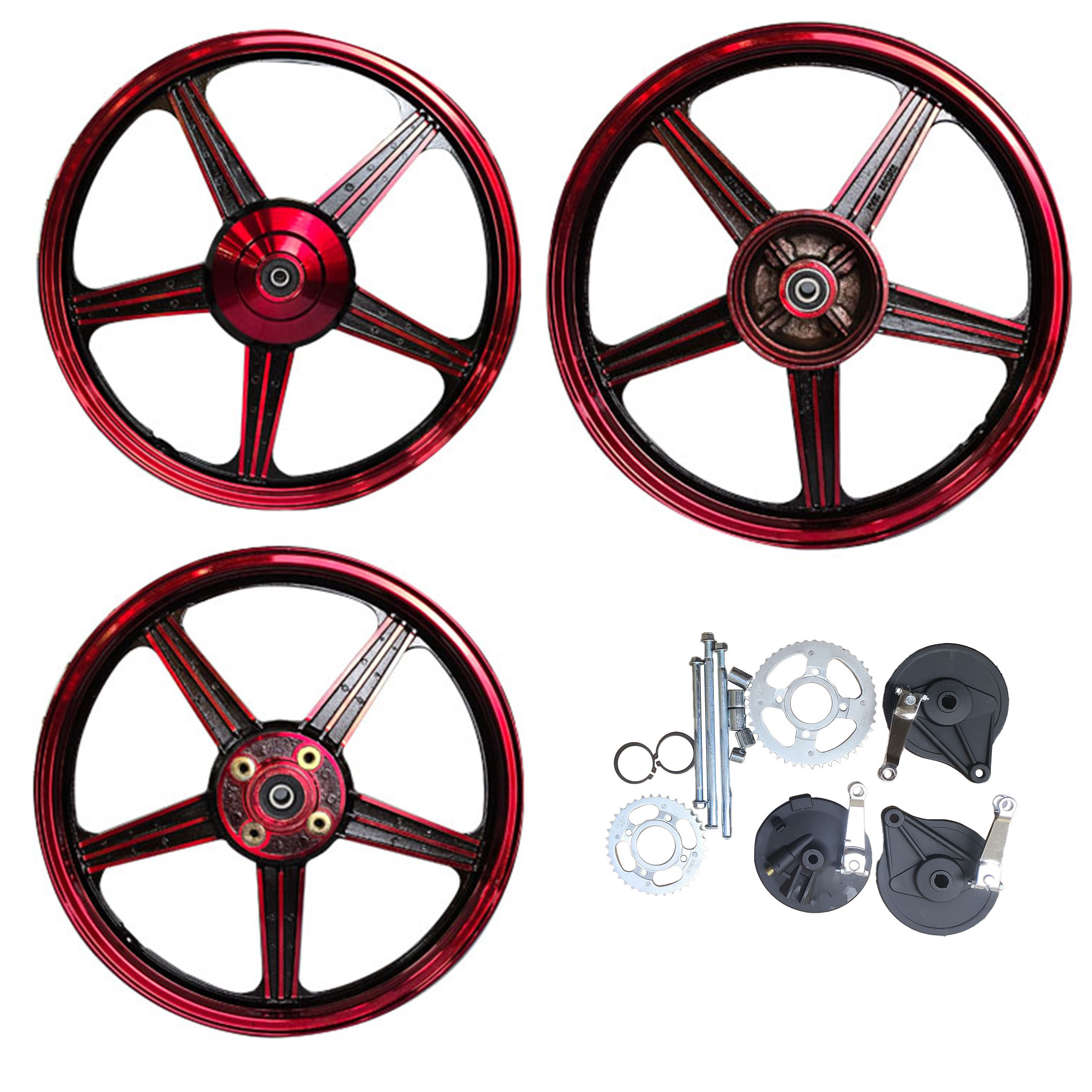 KIT DE AROS BUJES DE FIERRO ROJO (VARILLA)