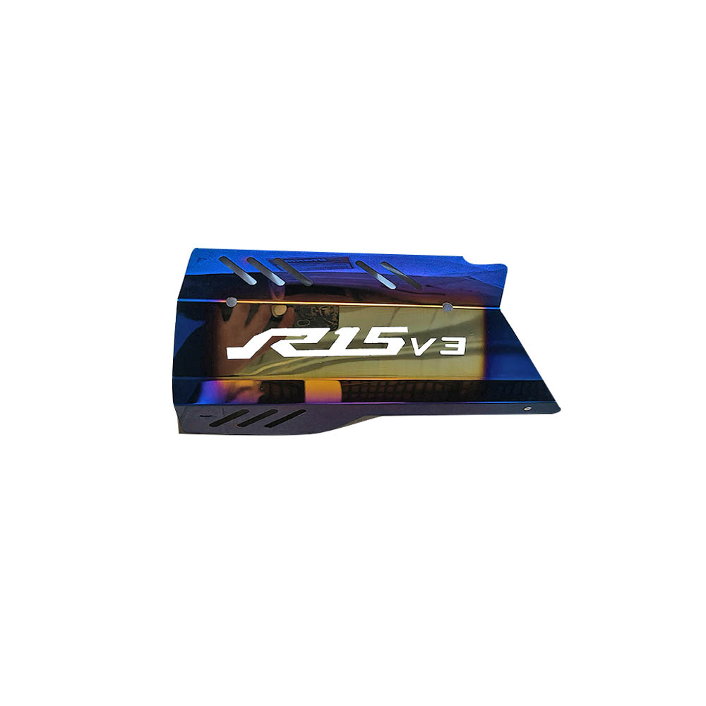 PROTECTOR TUBO ESCAPE TORNASOLADO R15