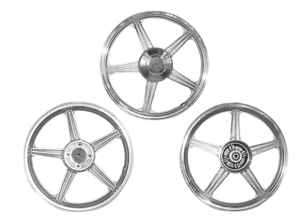 JUEGO DE AROS BUJES DE FIERRO PLATA