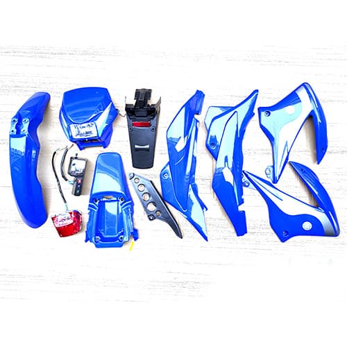 KIT DE PLASTICOS C/F&V AZUL C/STIKER BROSS