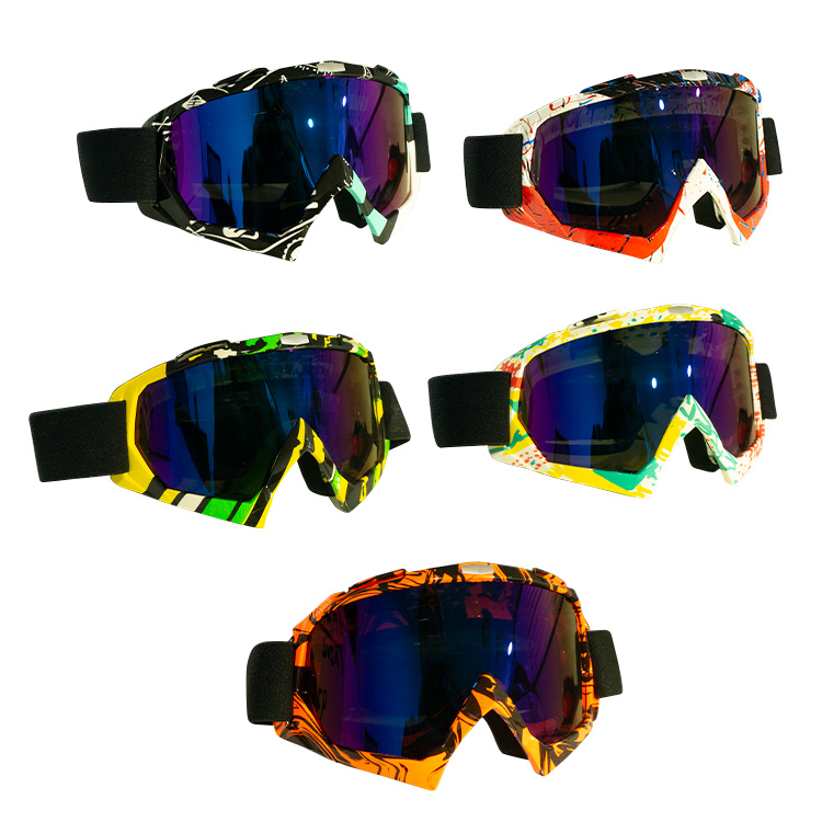 LENTES JASPEADO MICA MULTICOLOR DE MOTO UNIVERSAL