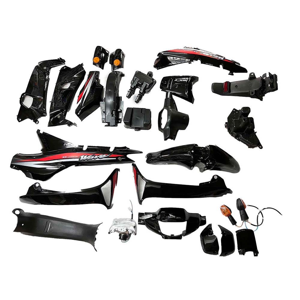 KIT DE PLASTICO NEGRO WAVE