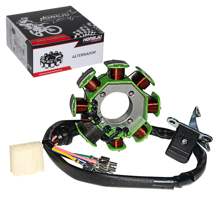 ALTERNADOR CG150 480 OHM 8 POLOS VERDE 